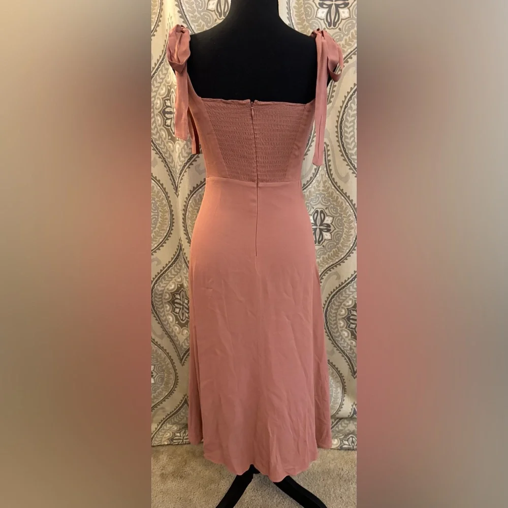Reformation Twilight Midi Dress - Praline - Size 0 - Excellent Condition - Picture 5 of 7